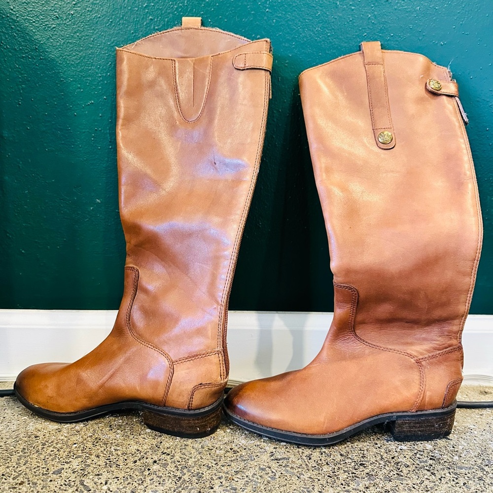 Sam Edelman Leather Riding Boots - Picture 3 of 4